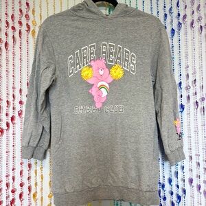 Y2K Gray Care Bears Cheer Club Hoodie